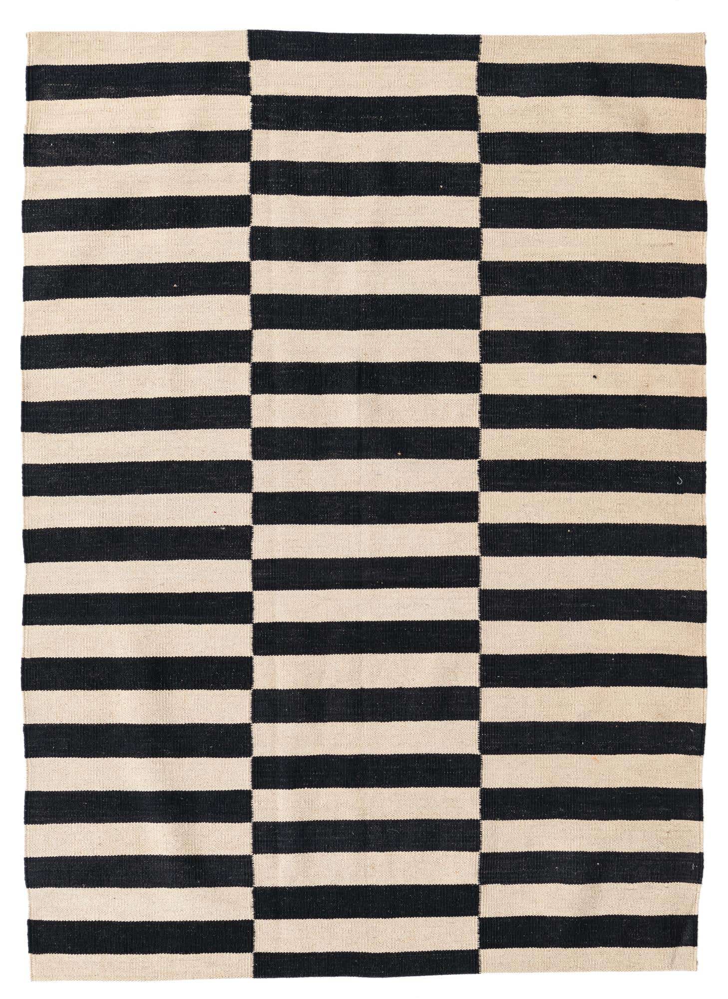 4' 2 x 5' 10 Hand Woven Kilim Modern Wool Rug