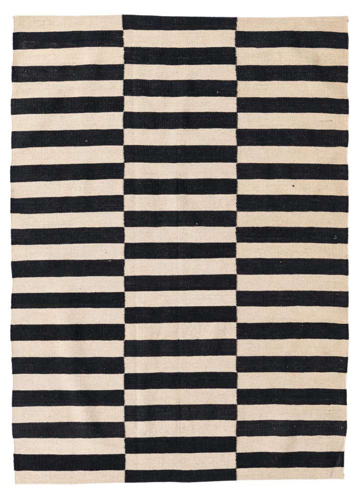 4' 2 x 5' 10 Hand Woven Kilim Modern Wool Rug