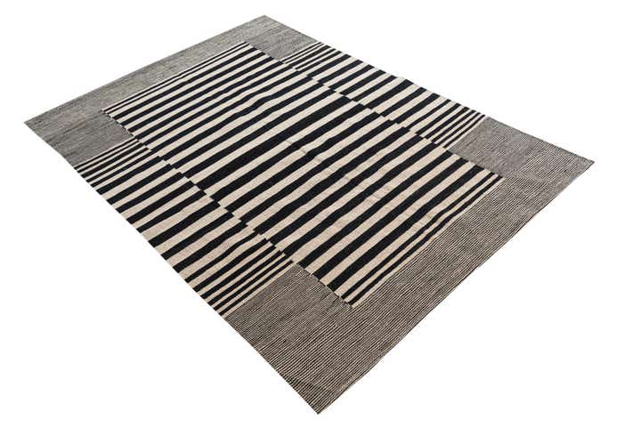 4' 2 x 5' 10 Hand Woven Kilim Modern Wool Rug