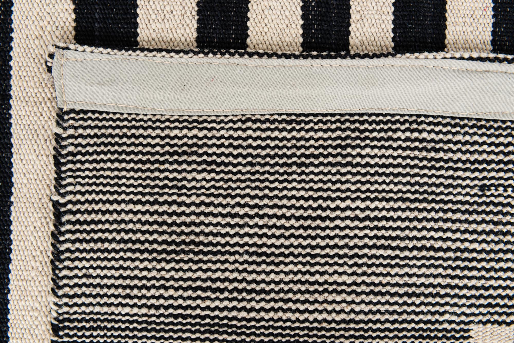 4' 2 x 5' 10 Hand Woven Kilim Modern Wool Rug