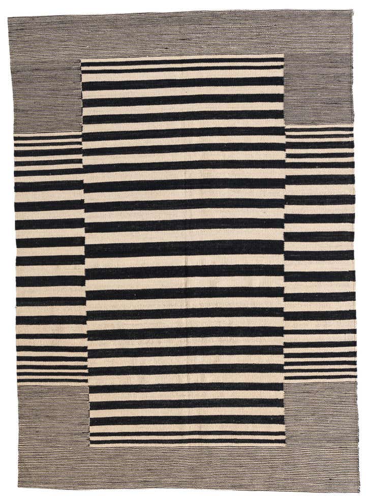 4' 2 x 5' 10 Hand Woven Kilim Modern Wool Rug