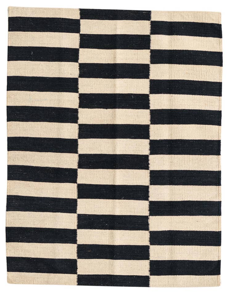 Detail image of 2' 8 x 4' Hand Woven Kilim Modern Wool Rug