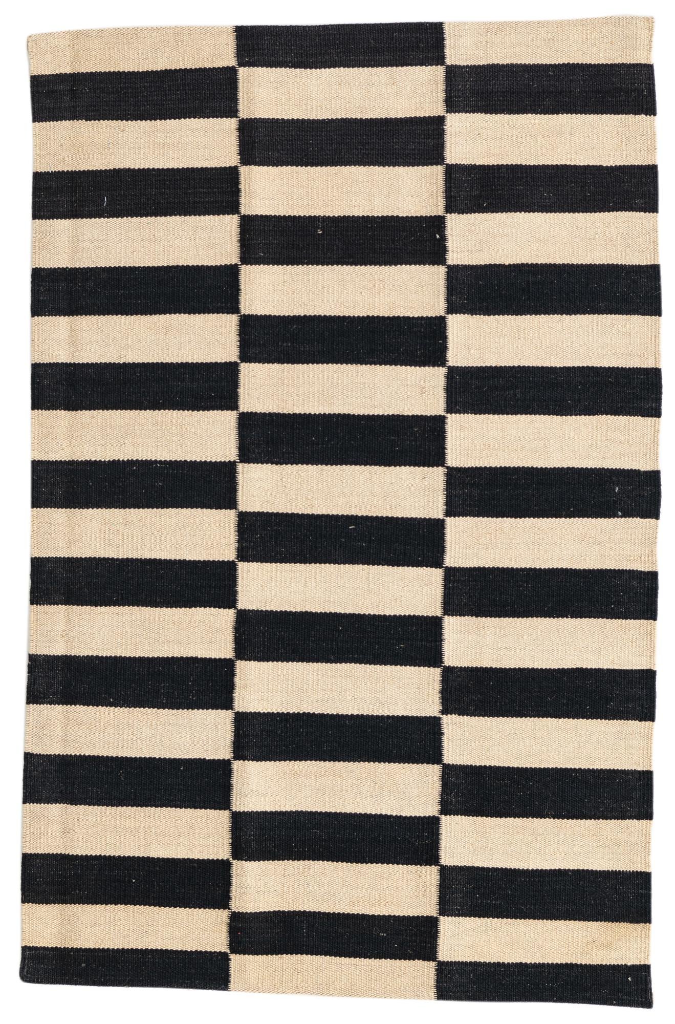 2' 7 x 4' Hand Woven Kilim Modern Wool Rug