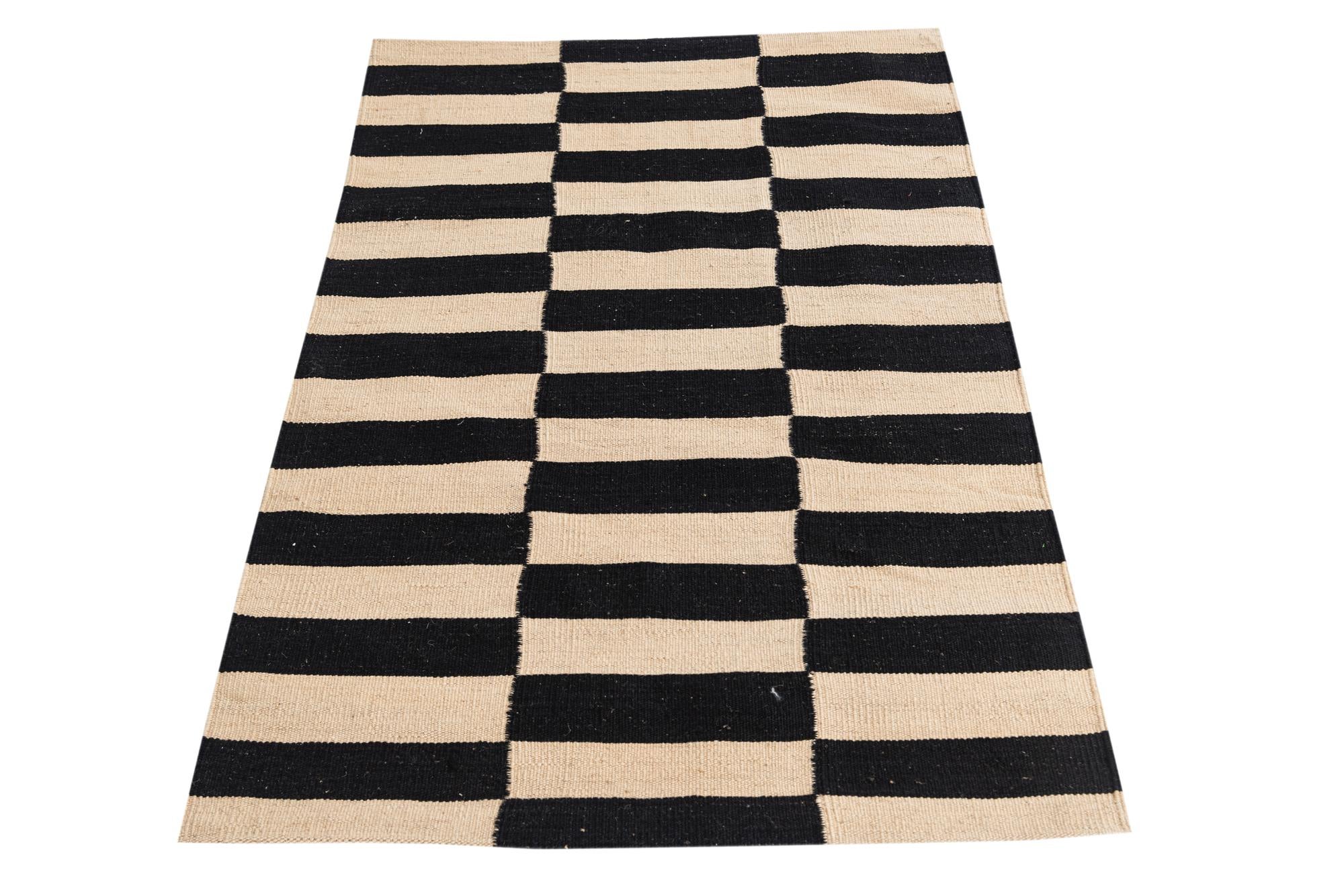 80cm x 120cm Tejido a mano Kilim Modern Alfombra Lana