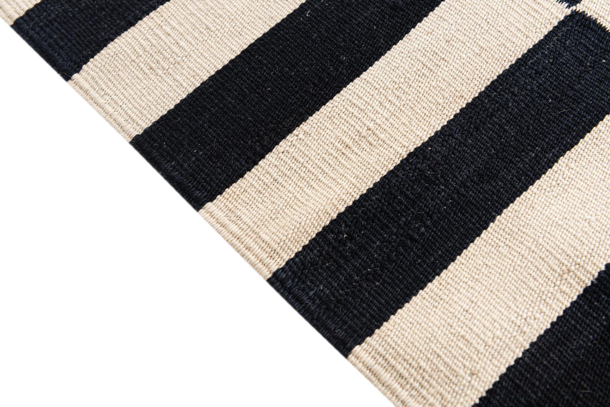 2' 8 x 4' Hand Woven Kilim Modern Wool Rug