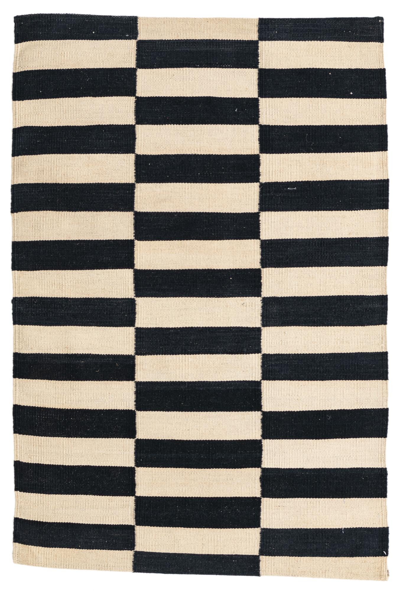 2' 8 x 4' Hand Woven Kilim Modern Wool Rug
