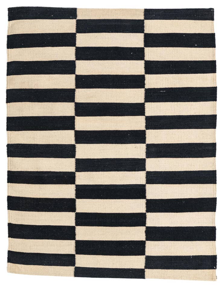 Detail image of 2' 8 x 4' Hand Woven Kilim Modern Wool Rug