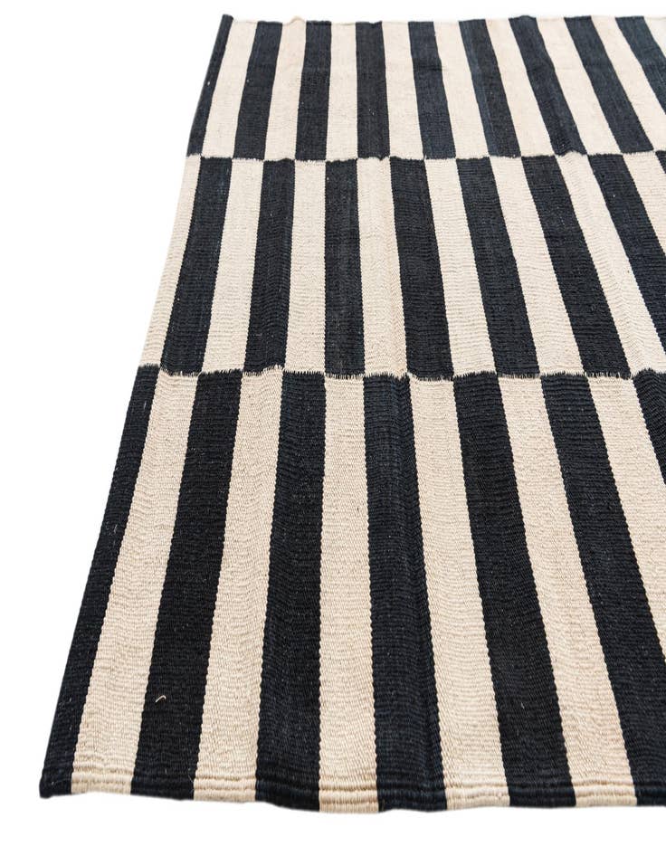 Detail image of 3' 5 x 4' 9  Hand Woven Kilim Modern Wool Rug