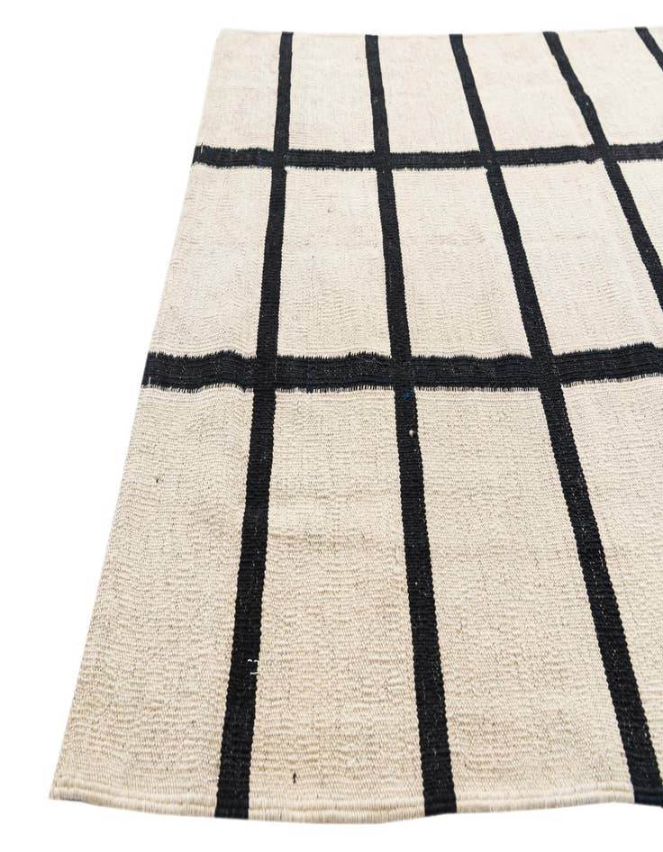 Detail image of 3' 5 x 5' 2  Hand Woven Kilim Modern Wool Rug