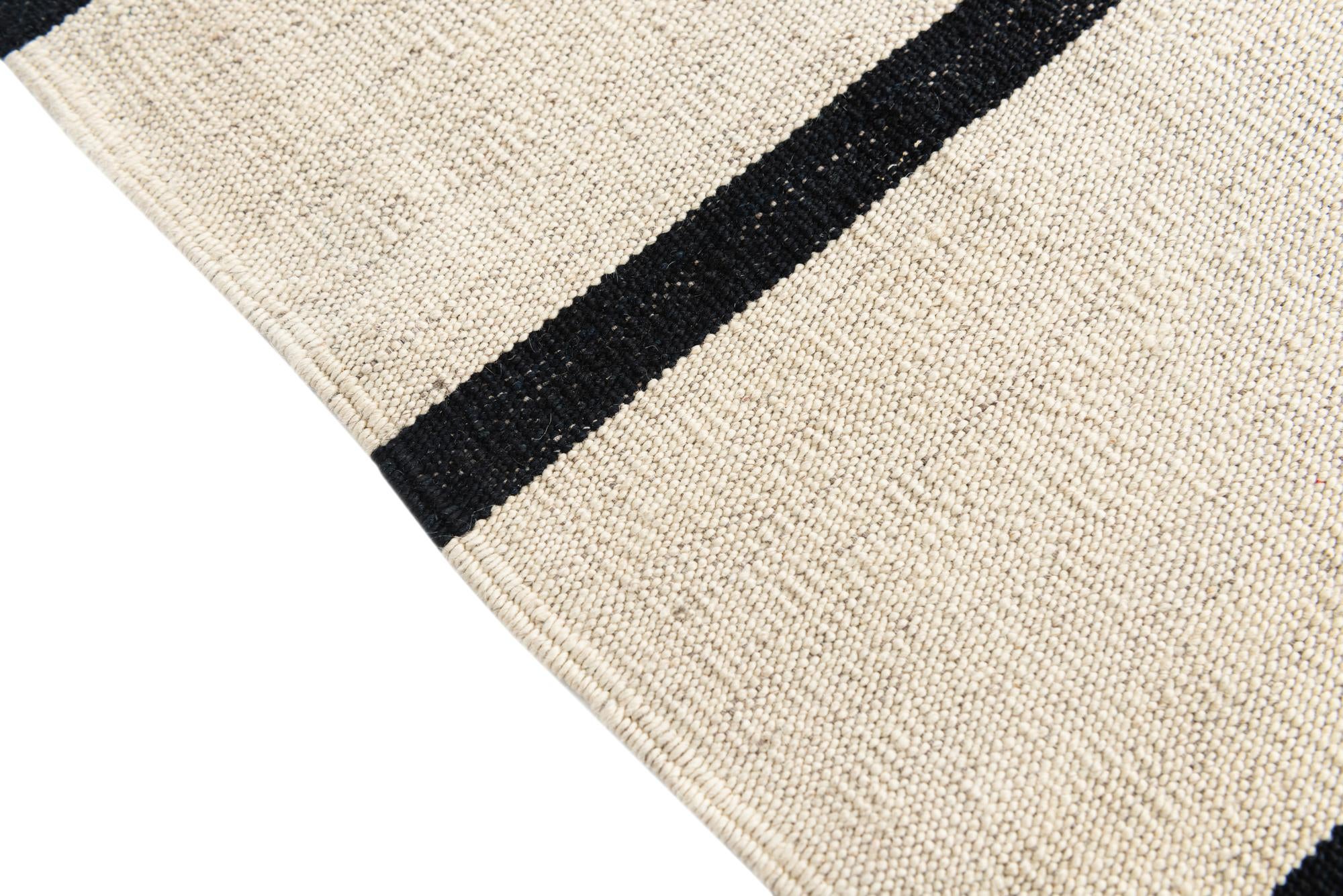 3' 5 x 5' 2 Hand Woven Kilim Modern Wool Rug
