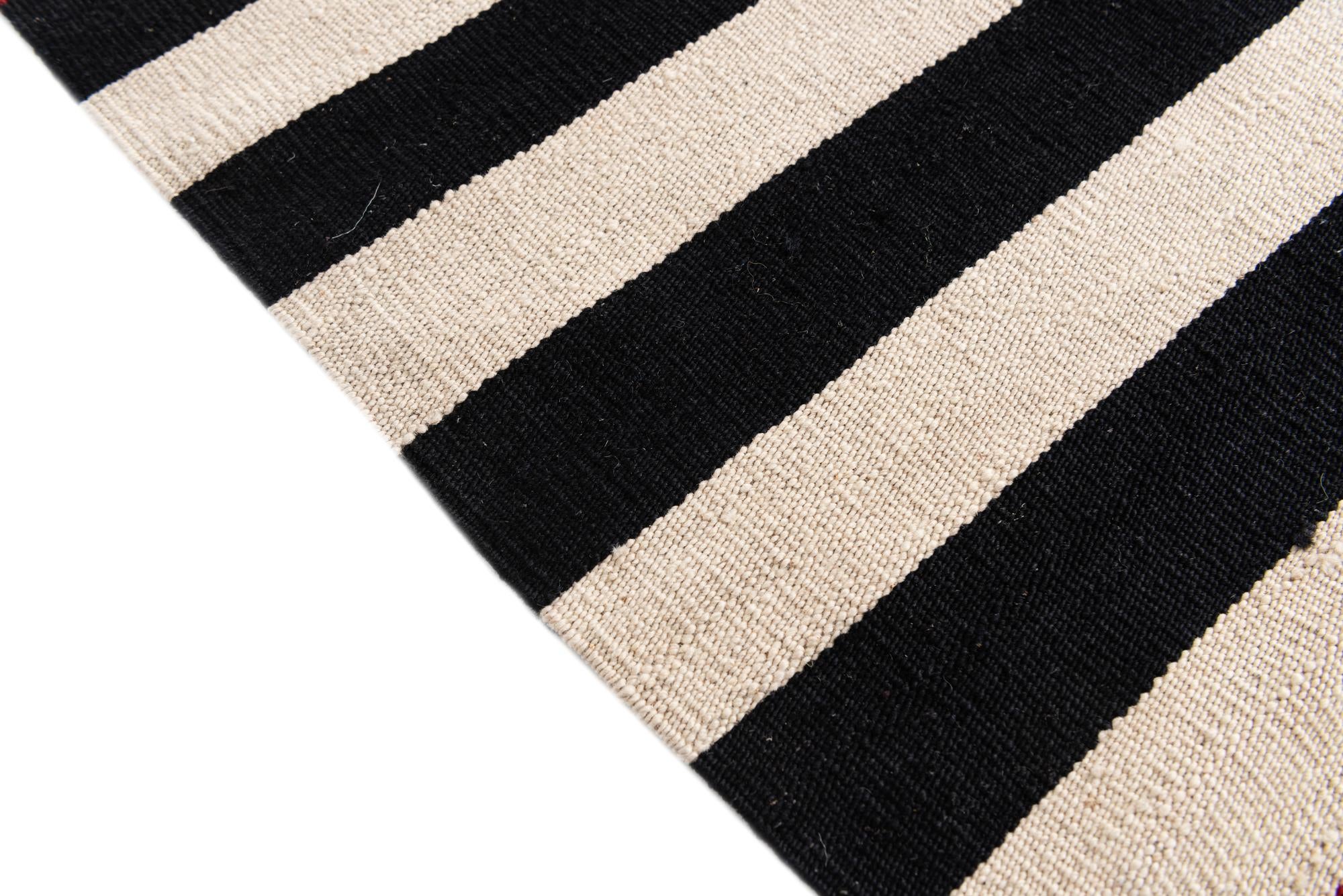 5' 8 x 7' 7 Hand Woven Kilim Modern Wool Rug