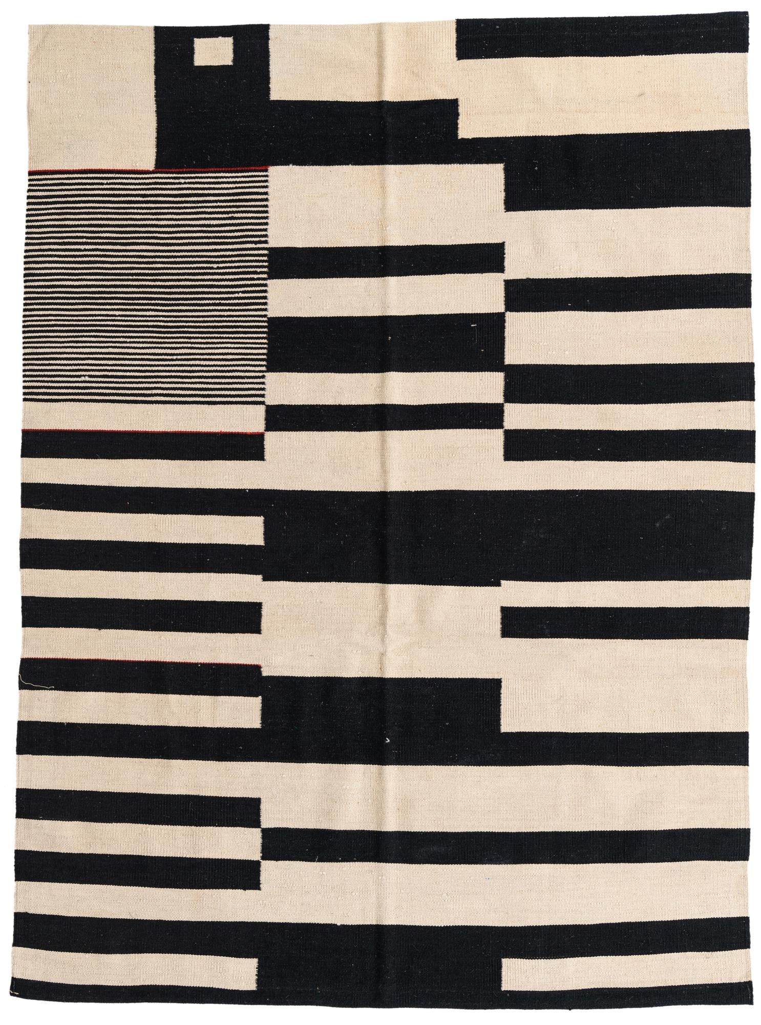 5' 8 x 7' 7 Hand Woven Kilim Modern Wool Rug