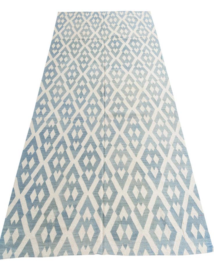 Detail image of 7' x 9' 5  Hand Woven Kilim Modern Wool Rug