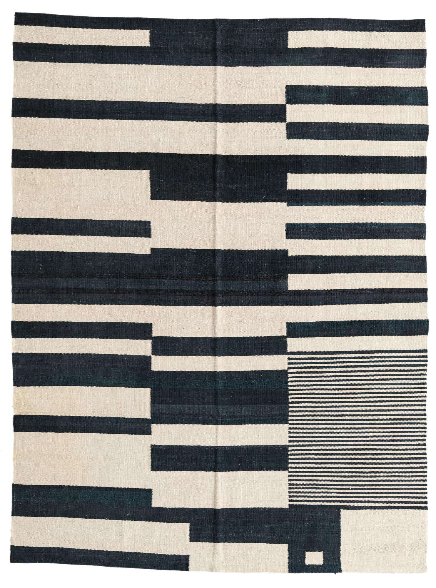 5' 9 x 7' 7 Hand Woven Kilim Modern Wool Rug