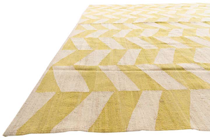 10' x 13' Hand Woven Kilim Modern Wool Rug