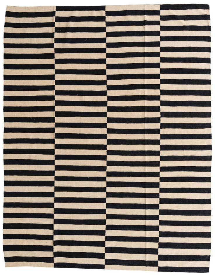 Detail image of 8' 2 x 9' 7 Hand Woven Kilim Modern Wool Rug