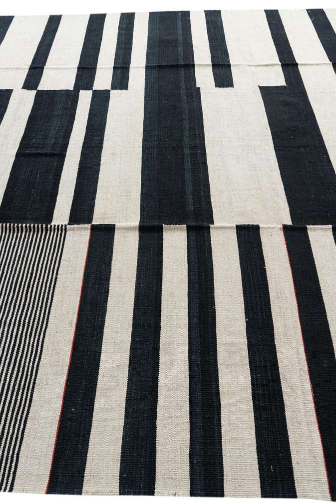 8' 7 x 9' 6 Hand Woven Kilim Modern Wool Rug