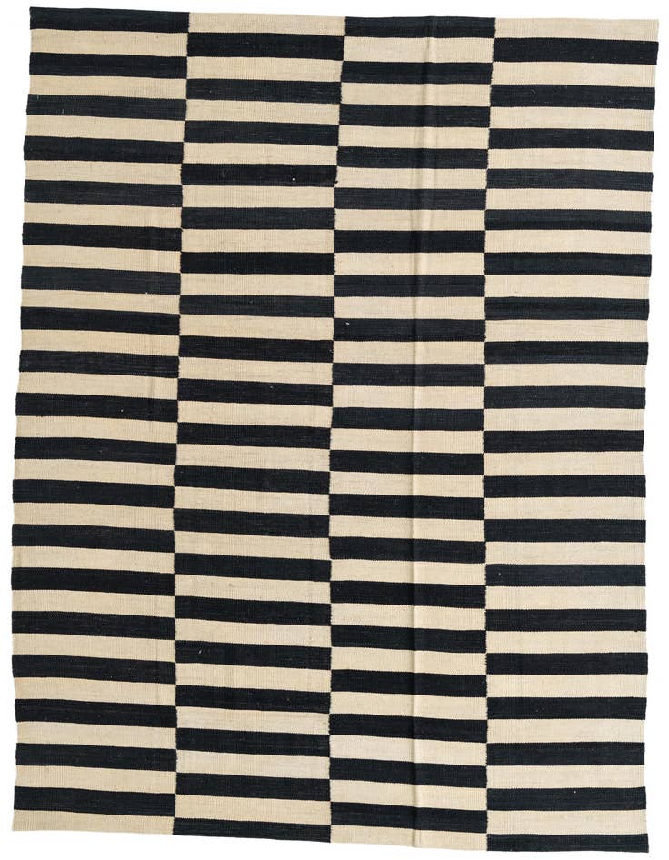 Detail image of 5' 7 x 7' 10 Hand Woven Kilim Modern Wool Rug