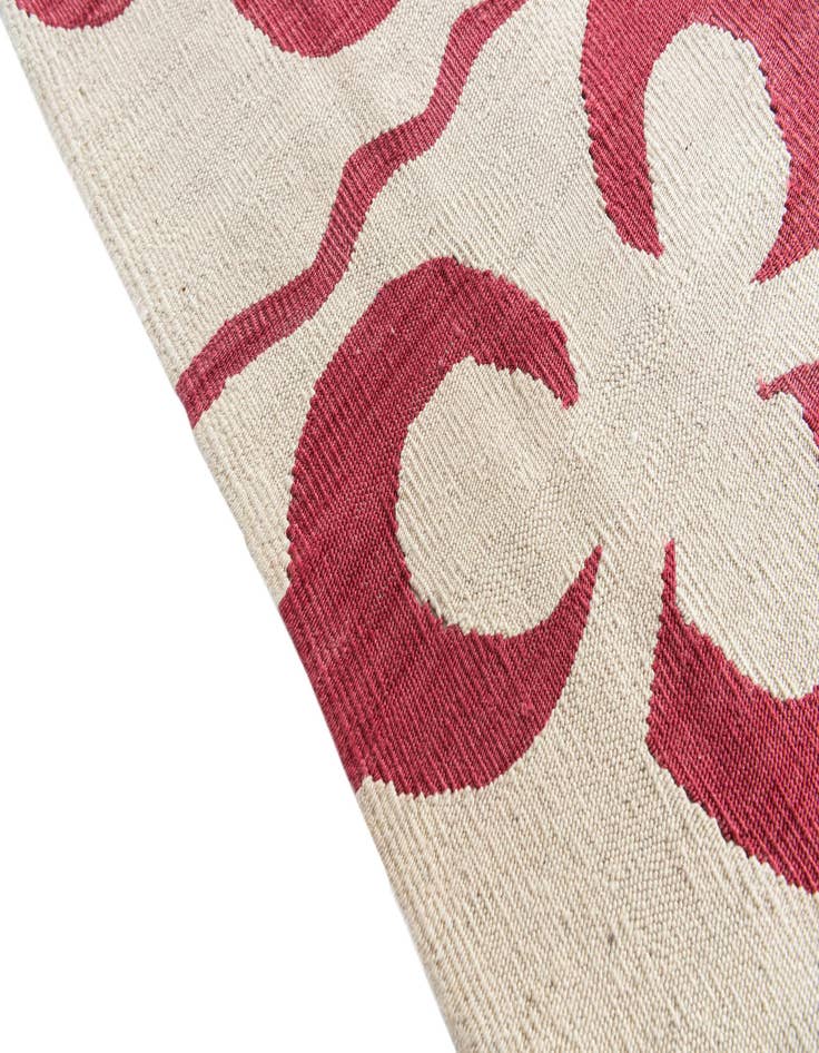 Detail image of 6' 8 x 9' 8  Hand Woven Kilim Modern Wool Rug