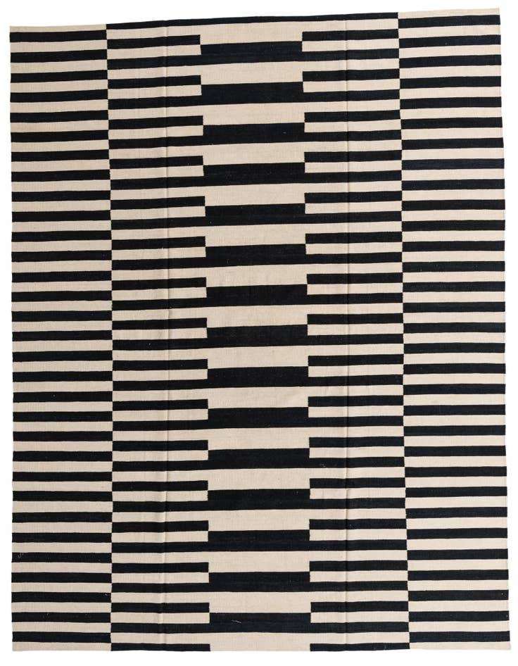 Detail image of 10' 1 x 13' Hand Woven Kilim Modern Wool Rug