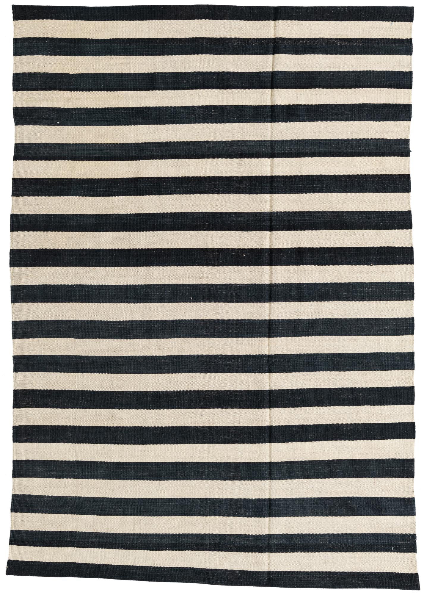 5' 6 x 8' Hand Woven Kilim Modern Wool Rug