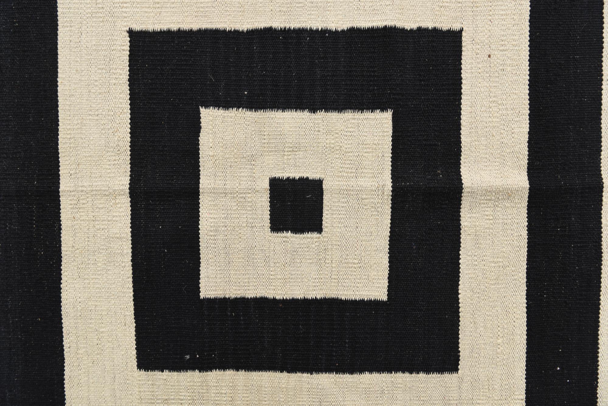 8' x 10' Hand Woven Kilim Modern Wool Rug