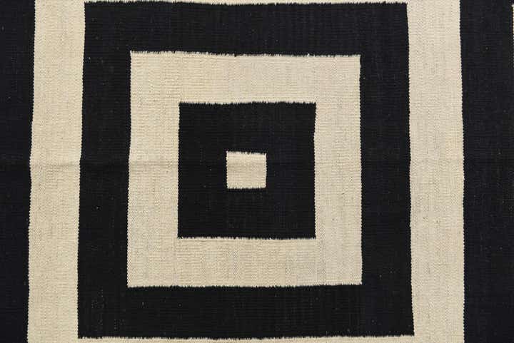 8' x 10' Hand Woven Kilim Modern Wool Rug