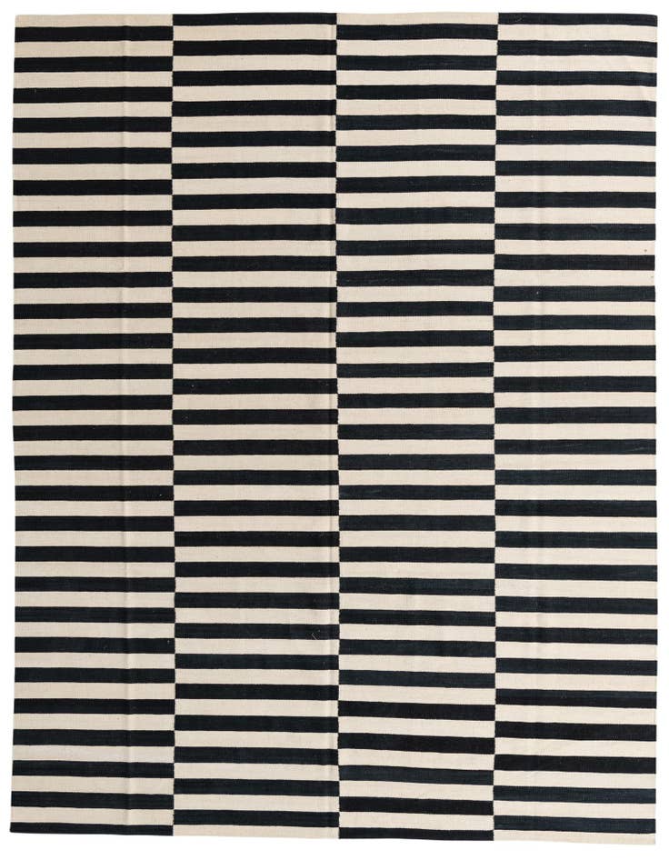Detail image of 8' 6 x 11' 2 Hand Woven Kilim Modern Wool Rug