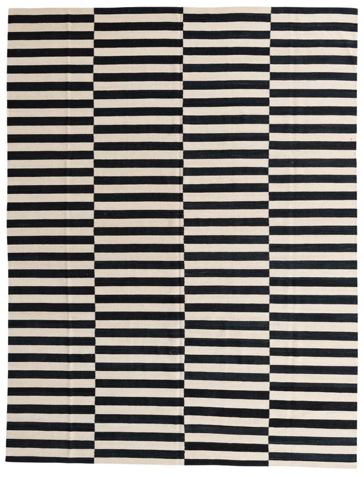 Detail image of 8' 6 x 11' 2 Hand Woven Kilim Modern Wool Rug