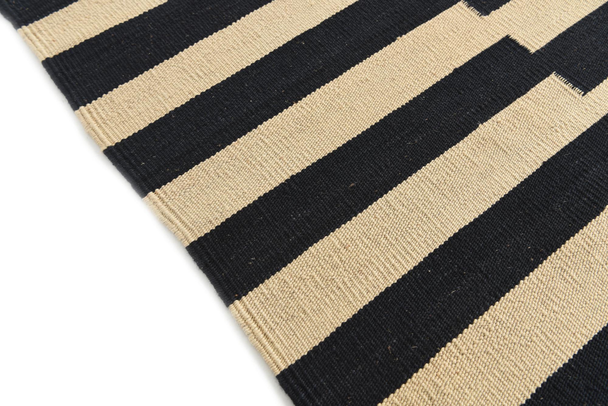 6' 7 x 9' 8 Hand Woven Kilim Modern Wool Rug