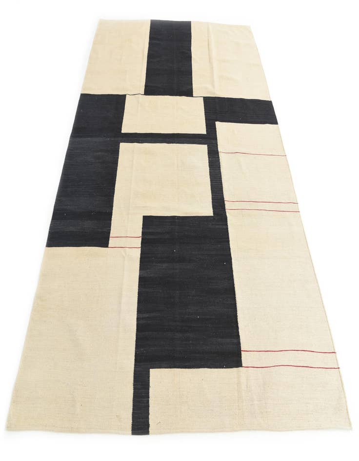 Detail image of 7' x 9' 7  Hand Woven Kilim Modern Wool Rug