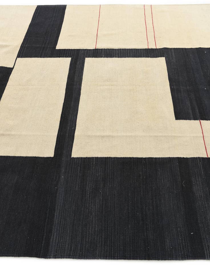 Detail image of 7' x 9' 7  Hand Woven Kilim Modern Wool Rug