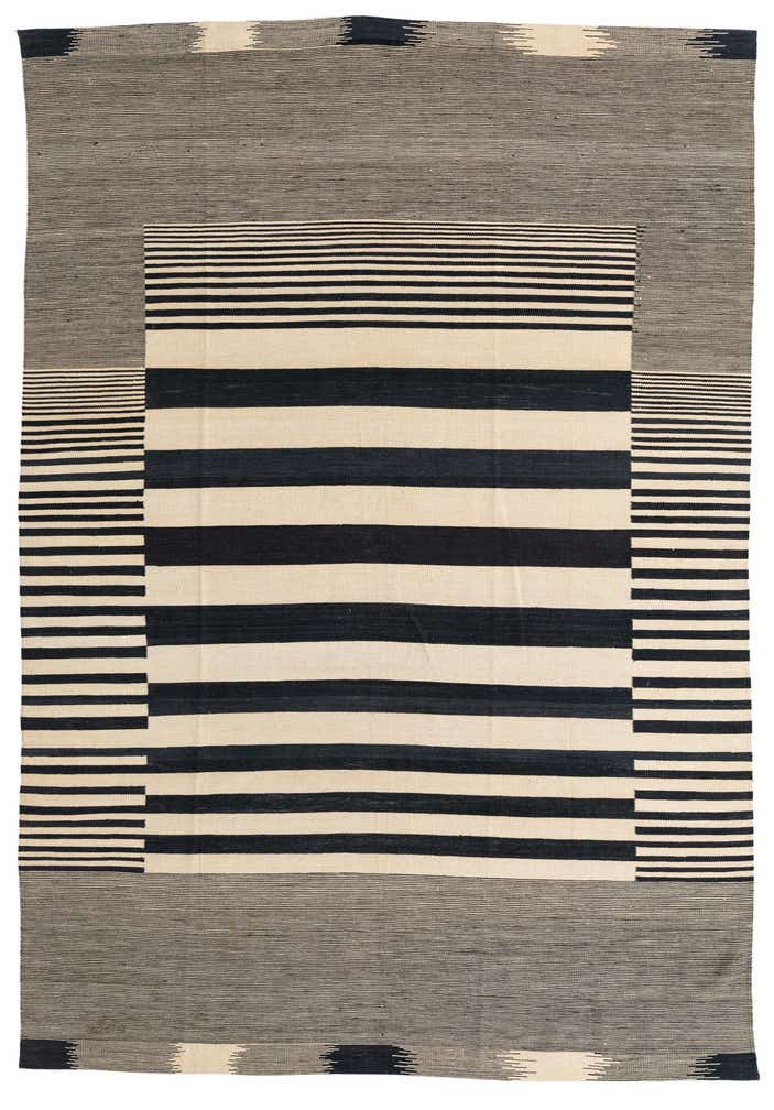 6' 9 x 9' 9 Hand Woven Kilim Modern Wool Rug