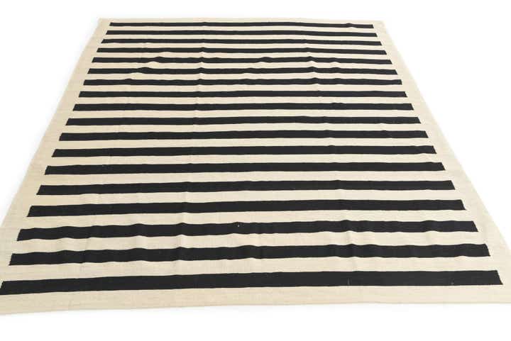8' 2 x 9' 8 Hand Woven Kilim Modern Wool Rug