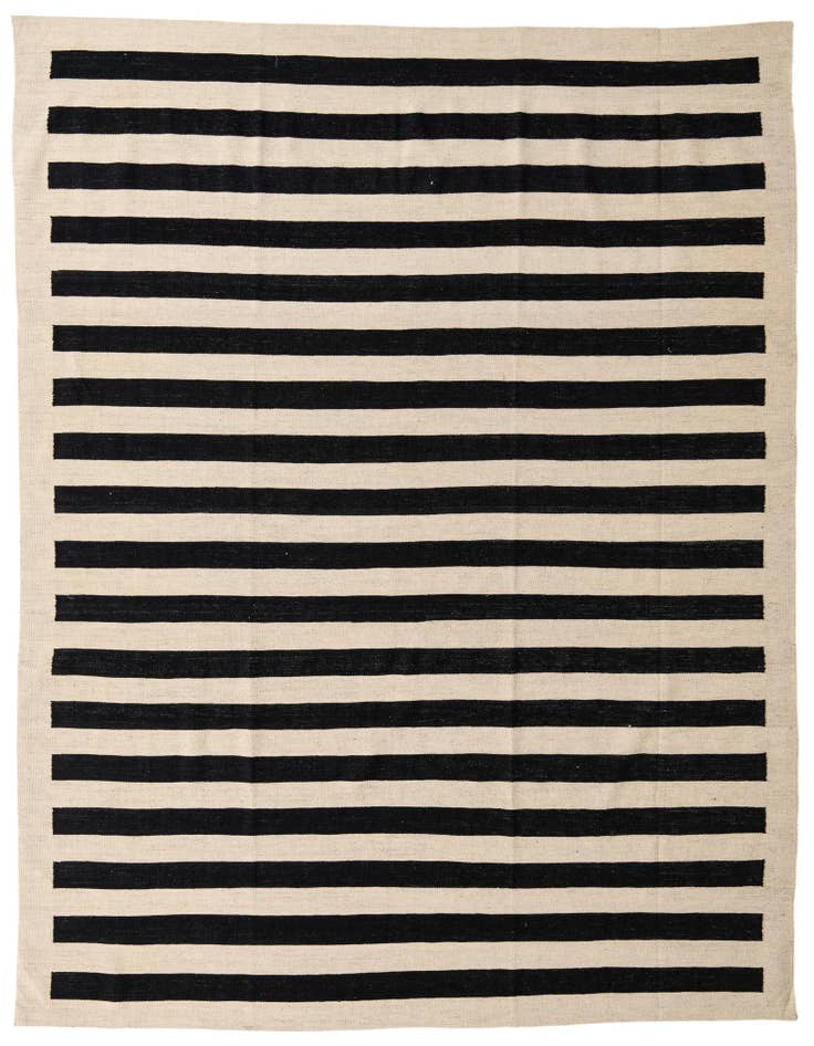 Detail image of 8' 2 x 9' 8 Hand Woven Kilim Modern Wool Rug