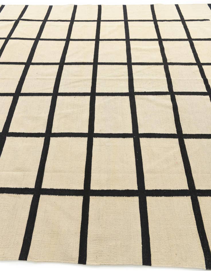 Detail image of 8' 3 x 9' 9  Hand Woven Kilim Modern Wool Rug