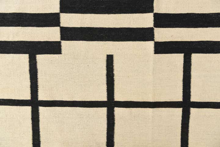 8' 3 x 9' 9 Hand Woven Kilim Modern Wool Rug