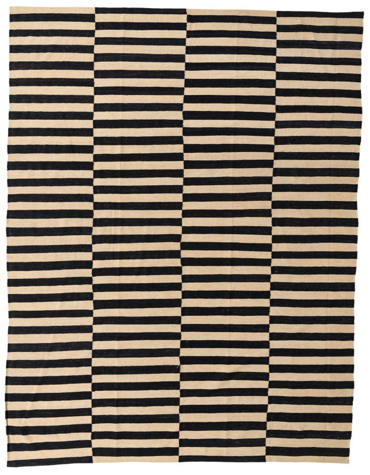 Detail image of 8' 5 x 11' 2 Hand Woven Kilim Modern Wool Rug