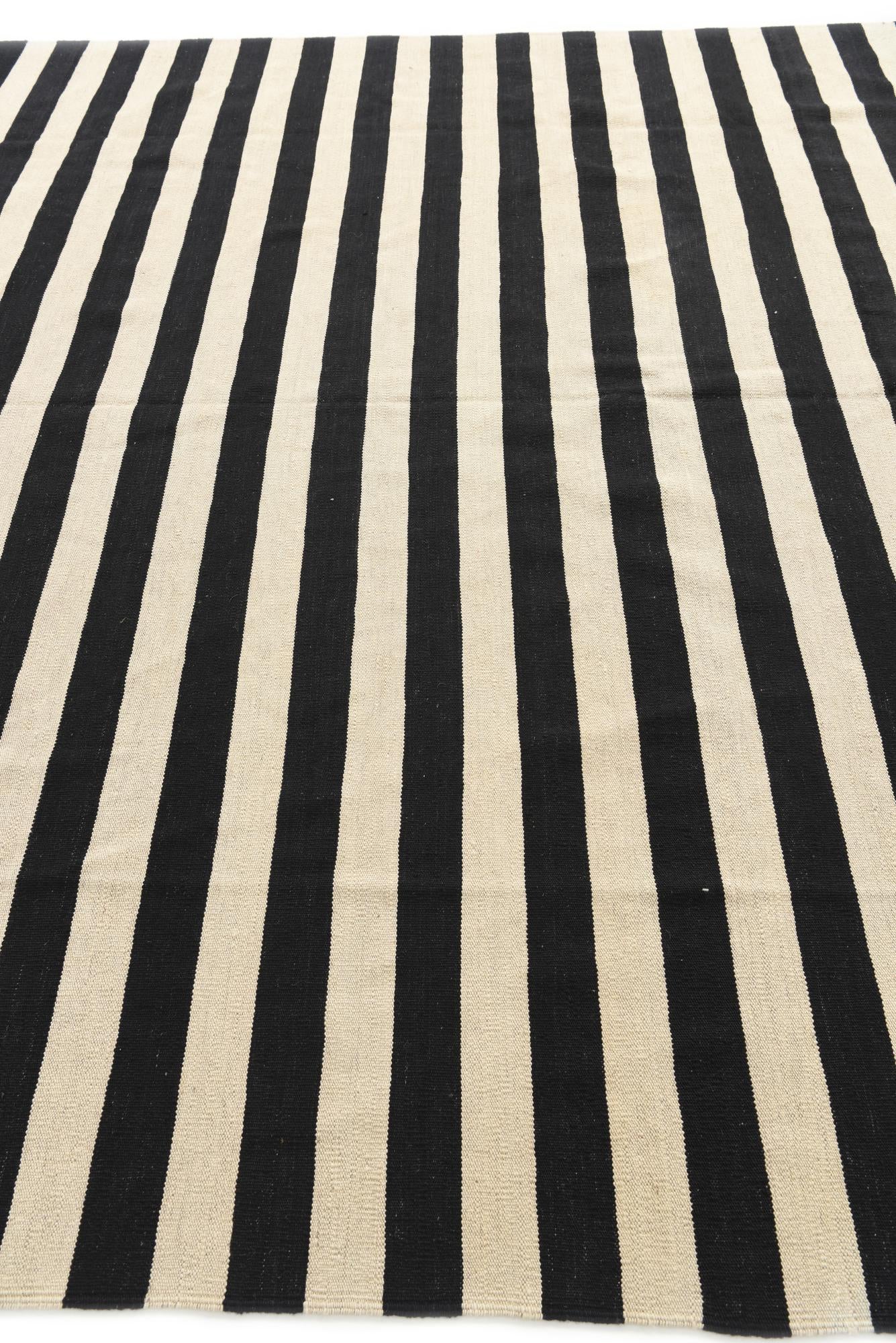 8' 3 x 11' 1 Hand Woven Kilim Modern Wool Rug
