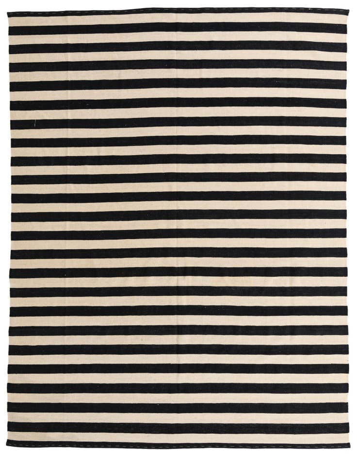 Detail image of 8' 3 x 11' 1 Hand Woven Kilim Modern Wool Rug