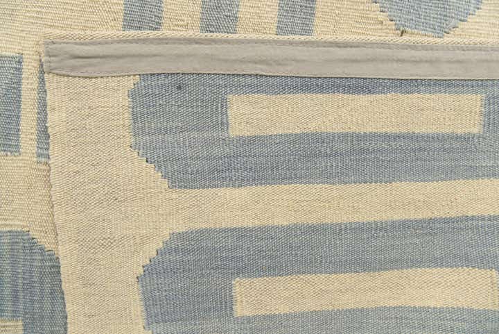 6' 6 x 9' 5 Hand Woven Kilim Modern Wool Rug