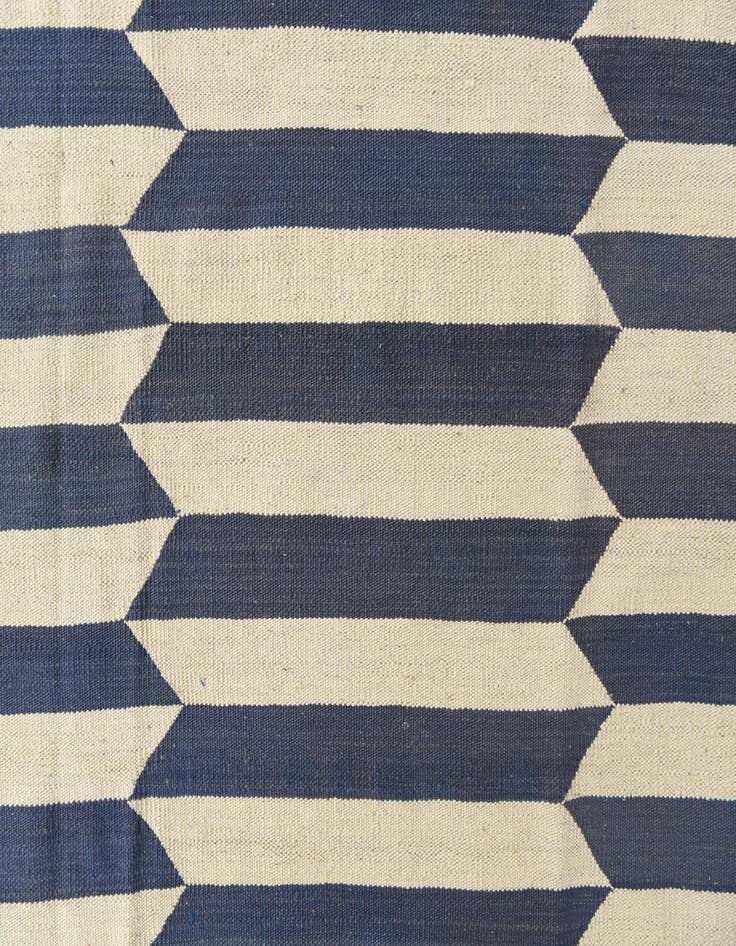 Detail image of 6' 9 x 9' 6  Hand Woven Kilim Modern Wool Rug