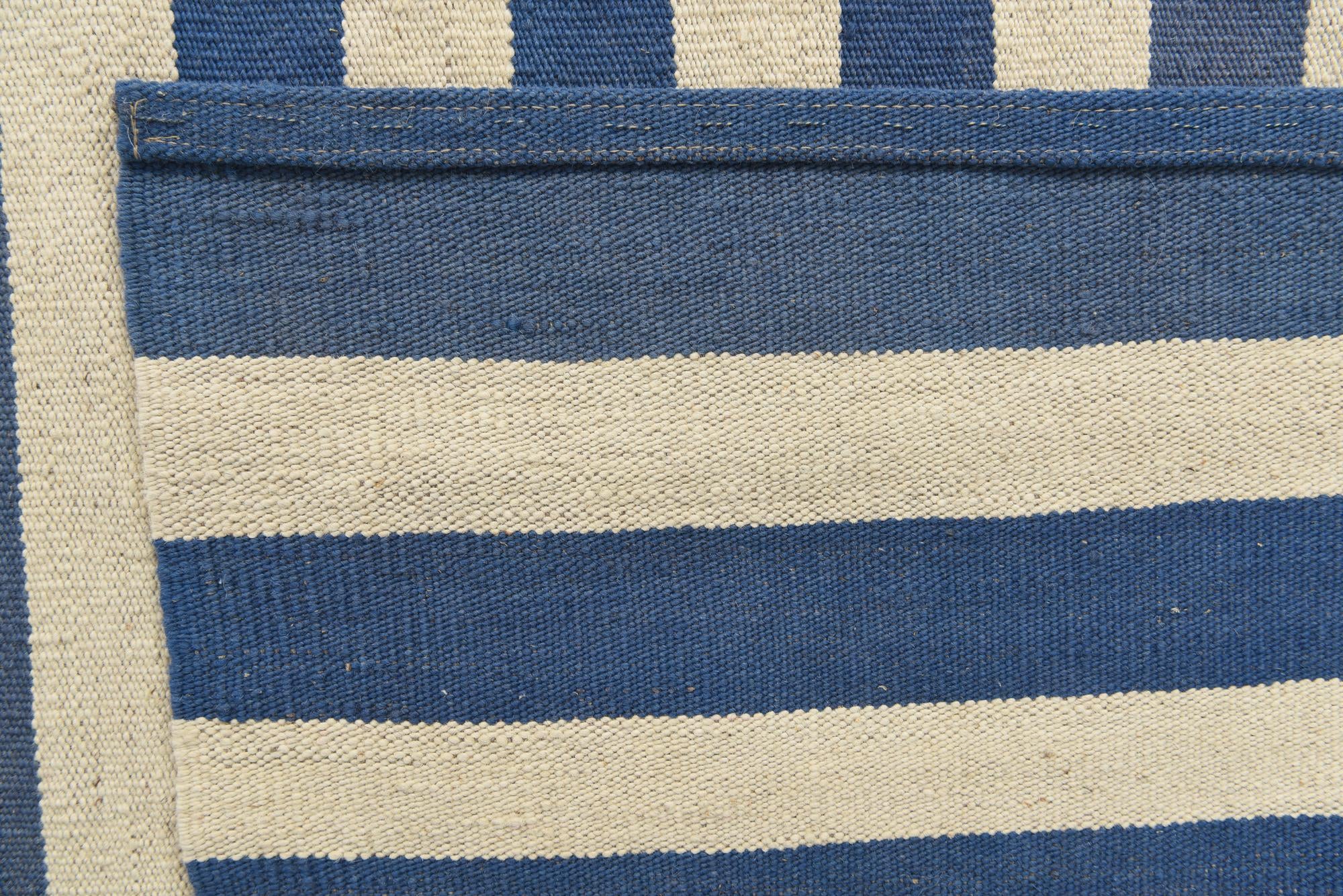 6' 9 x 9' 6 Hand Woven Kilim Modern Wool Rug