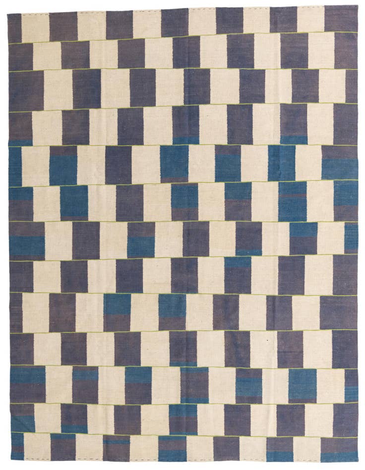 Detail image of 7' 9 x 10' Hand Woven Kilim Modern Wool Rug
