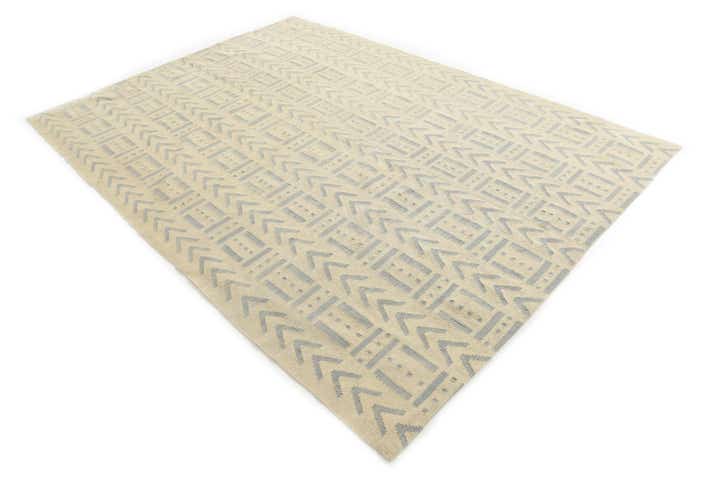 7' x 9' 7 Hand Woven Kilim Modern Wool Rug