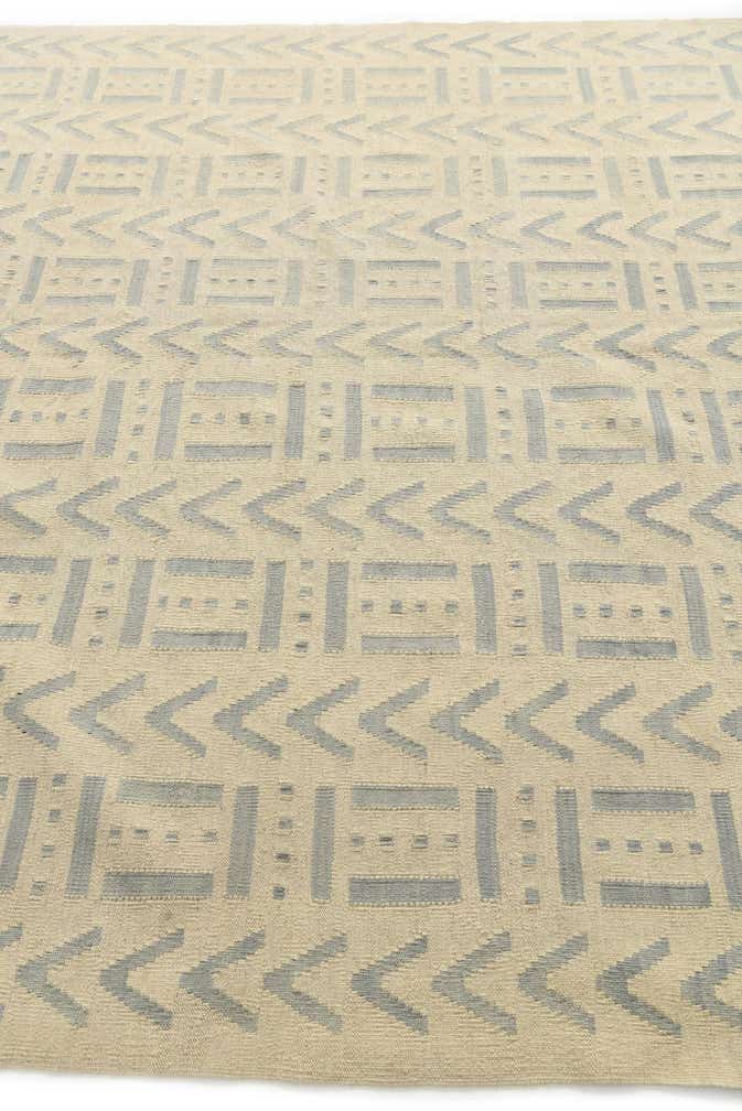 7' x 9' 7 Hand Woven Kilim Modern Wool Rug