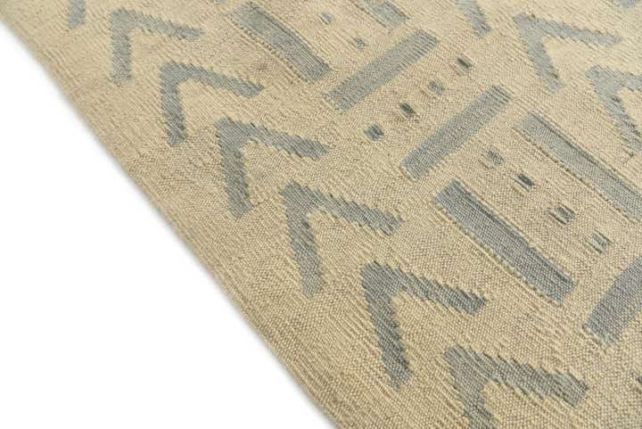 7' x 9' 7 Hand Woven Kilim Modern Wool Rug