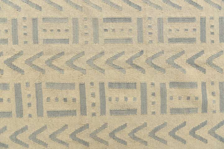 7' x 9' 7 Hand Woven Kilim Modern Wool Rug