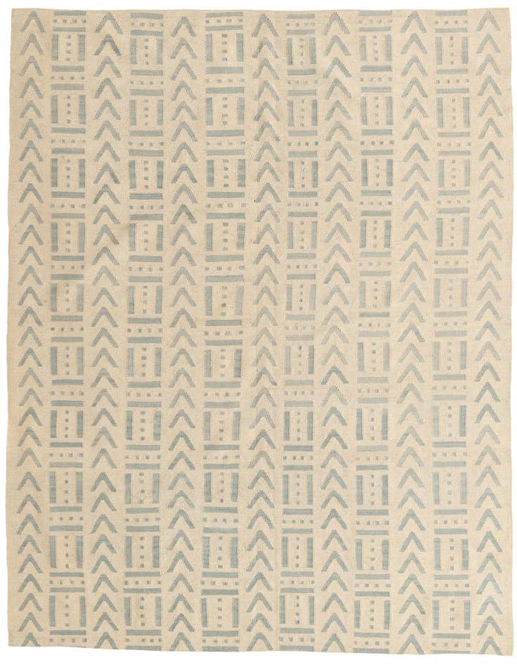 Detail image of 7' x 9' 7 Hand Woven Kilim Modern Wool Rug
