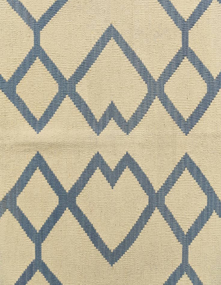 Detail image of 6' 10 x 9' 6 Hand Woven Kilim Modern Wool Rug